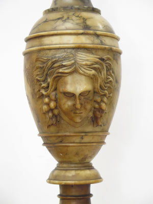 Pair of Italian Carved Alabaster Table Lamps - view 15