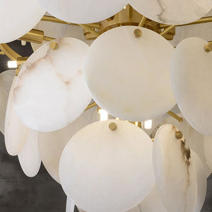 Alabaster Magnolia Multi-tiered Round Chandelier - view 7