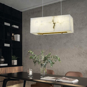 Alabaster Cuboid Dining Room Chandelier - view 4