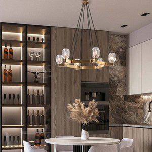 Kevin Canson Circular Crystal Chandelier Chandeliers