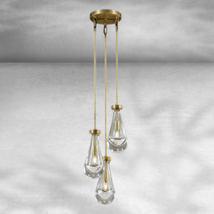 Raindrop 3-Light Rod Round Chandelier - view 7
