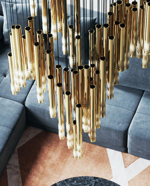 Galaxy Symphony Orchestra Meteor Shower Crystal Spiral Chandelier - view 51