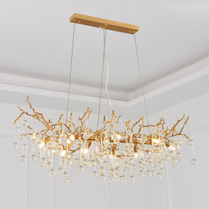Avis Clear Crystal Branch Chandelier