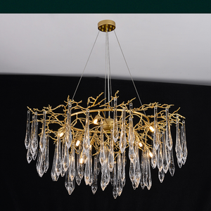 Agnes Round Branch Crystal Chandelier
