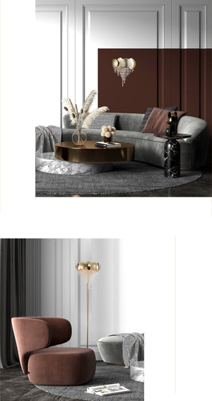 Amadeo Brass Crystal Sconce, K9 crystal wall sconce - view 4
