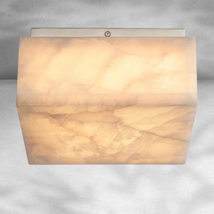 Riora Calcite Square Flushmount 6"10"14", flush mount - view 5