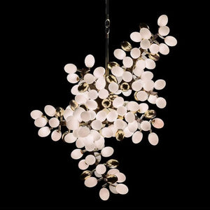 Pretty Grape Hanging Branch Chandelier Over kitchen Island