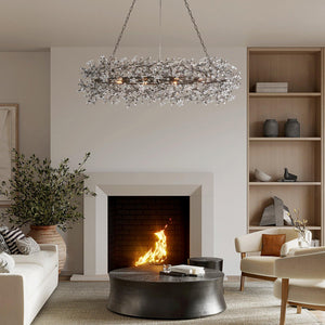 Fiore Oval Chandelier 62''74'' - view 2