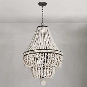 Marisol Chandelier, wood in white - view 8
