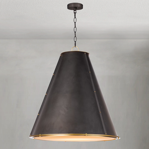 Vertelle Maid Chandelier Large, steel in white