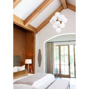 Oceara Chandelier, glass in natural brass - view 13