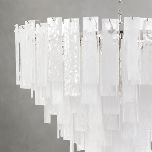 Tidelle Nickel Clear Glass Chandelier Large - view 2