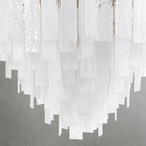 Tidelle Nickel Clear Glass Chandelier Large - view 3