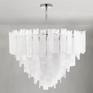 Tidelle Nickel Clear Glass Chandelier Large - view 6