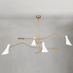 Junith Chandelier, steel in white - view 5