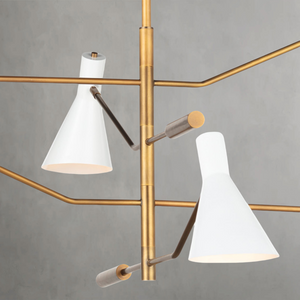 Junith Chandelier, steel in white - view 6