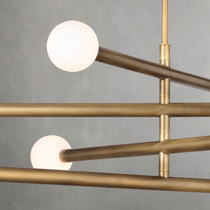 Montclair Chandelier, steel in polished nickel - view 10