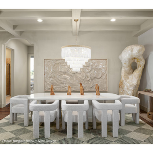 Ocearis Chandelier, wood in white - view 10