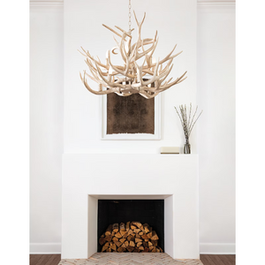 Nautine Antler Chandelier, resin in natural - view 7