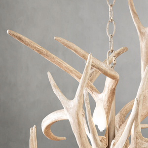 Nautine Antler Chandelier, resin in natural - view 3