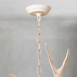 Nautine Antler Chandelier, resin in natural - view 6