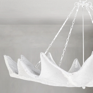 Aquelle Chandelier, resin in white - view 3