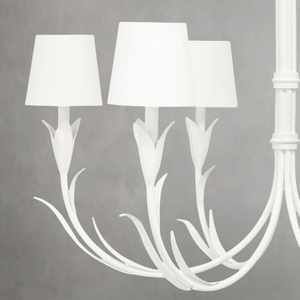 Fontara White Reed Chandelier, steel - view 3