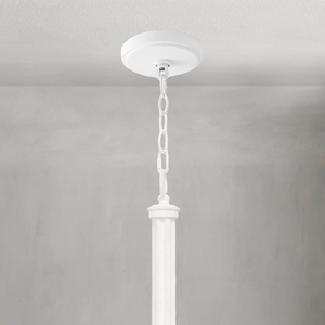 Fontara White Reed Chandelier, steel - view 4