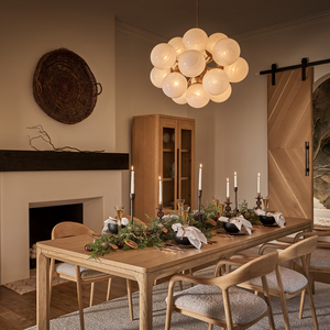 Driftelle Brass Glass Chandelier, in natural brass - view 6