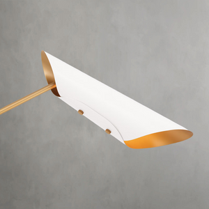 Nebine Chandelier, steel in white - view 3