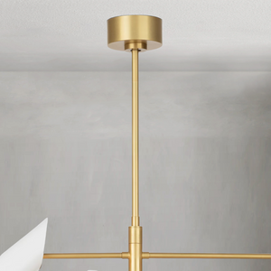 Nebine Chandelier, steel in white - view 5