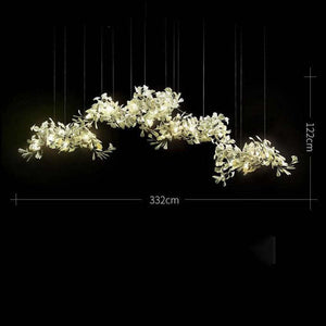 Ceramic Ginkgo Chandelier 4 Sizes - view 5