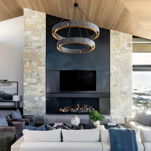 Vion Two-Tier Round Chandelier D 60" - view 10