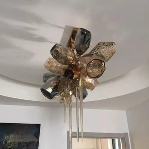 Modern Wine Glass Shape Chandelier Italian Light Luxury Light Fixture for Dining Room/Living Room - view 9