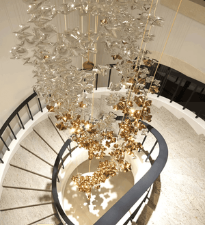 Galaxy Tidal Art Glass Crystal Spiral Chandelier - view 13
