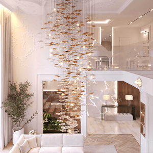 Galaxy Tidal Art Glass Crystal Spiral Chandelier - view 12