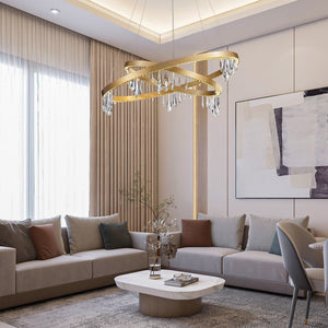 Orbit Crystal Ring Chandelier 31.5" - view 6