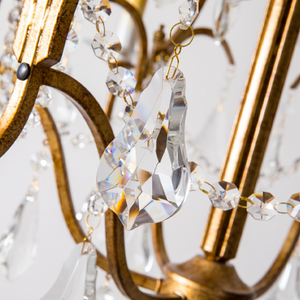 Vintage Crystal Small Chandelier For Entryway - view 6