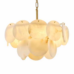 18" Round Alabaster Chandelier