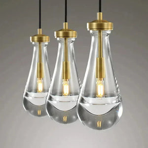 Raindrop Linear Chandelier 3-Light 22" - view 7