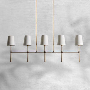 Rhodes Linear Chandelier 5/6 Light - view 2