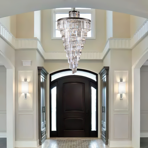 Falria Multi-Tiered/ Layered Crystal Rod Chandelier - view 8
