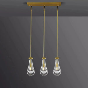Raindrop Linear Chandelier 3-Light 22" - view 2