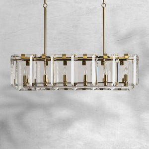 Amaya Rectangular Chandelier 12/16 Light - view 4