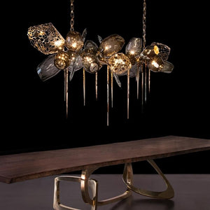 Modern Wine Glass Shape Chandelier Italian Light Luxury Light Fixture for Dining Room/Living Room - view 21