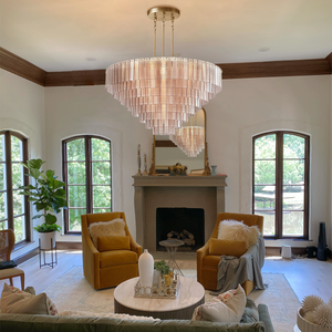 Guts Round Glass Tile Chandelier - view 11