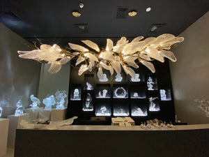 Creative Bionic Resin Leaves Chandelier for Living Room/Dining Room/Staircase - view 3