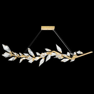 Octavian Modern Crystal Prism Linear Chandelier 63.5" L