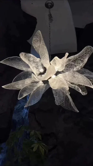 Creative Bionic Resin Leaves Chandelier for Living Room/Dining Room/Staircase - view 30