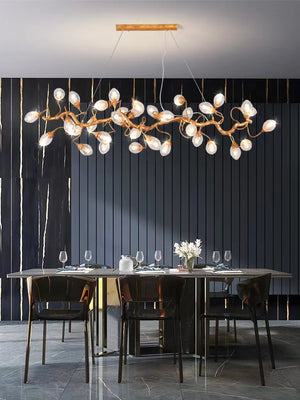 Modern Art Extra Large Branch Style Chandelier with Clear Bubble Glass Eggs for Dining Room and Living Room - view 7